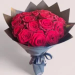 Luna Rouge red roses bouquet by RosaBella Flowers