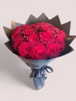 Luna Rouge red roses bouquet by RosaBella Flowers
