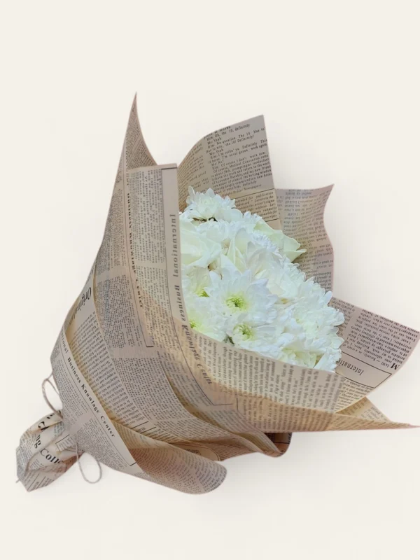 White Petals white roses bouquet by RosaBella Flowers – view 2