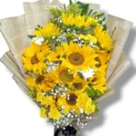 Amber Glow sunflower bouquet by RosaBella Flowers