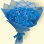 Azure Bloom blue flower bouquet by RosaBella Flowers